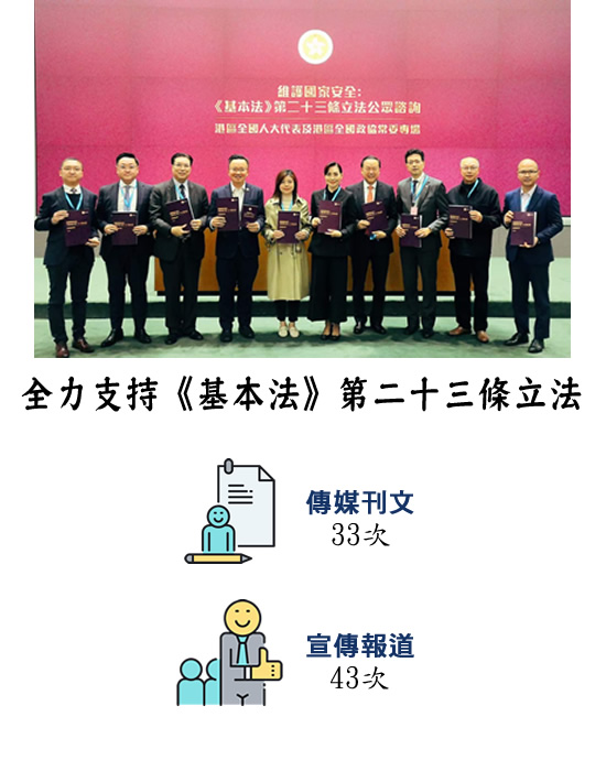 全力支持《基本法》第二十三條立法